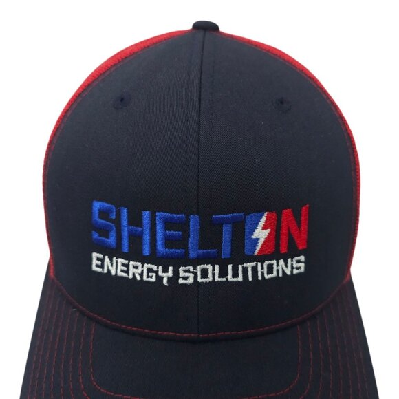 Shelton Energy Solutions Mesh Snapback Cap Trucker Embroidered Logo Baseball Hat - Picture 7 of 13